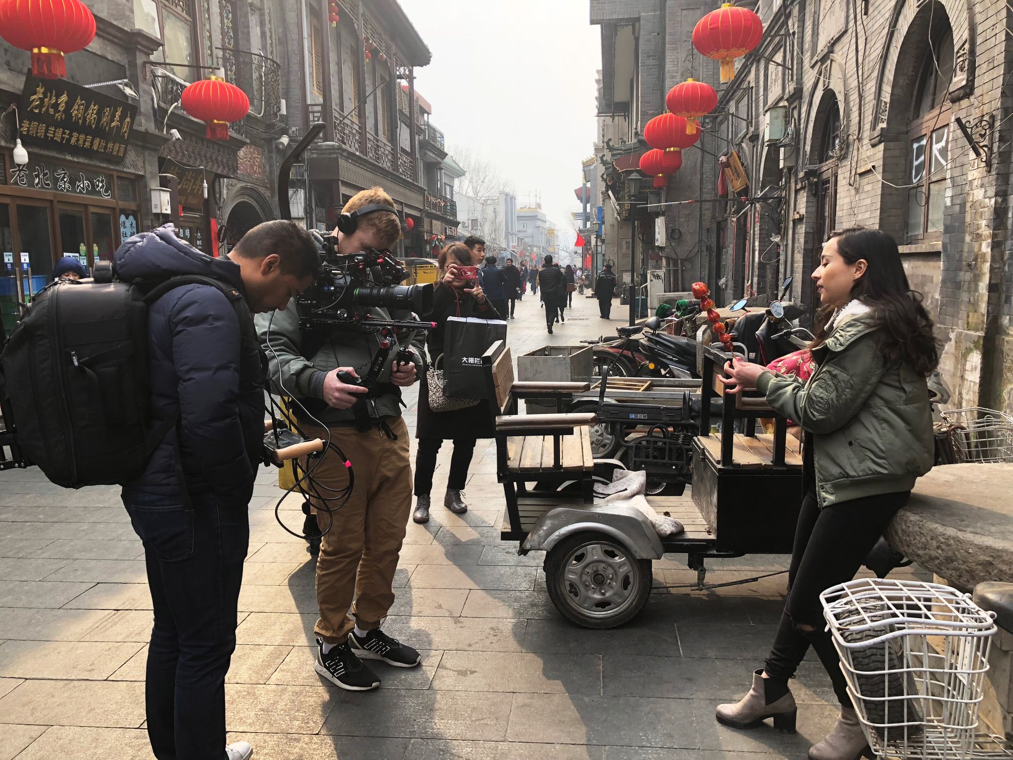 ANYDOKO Film Crew in Beijing with J Lou